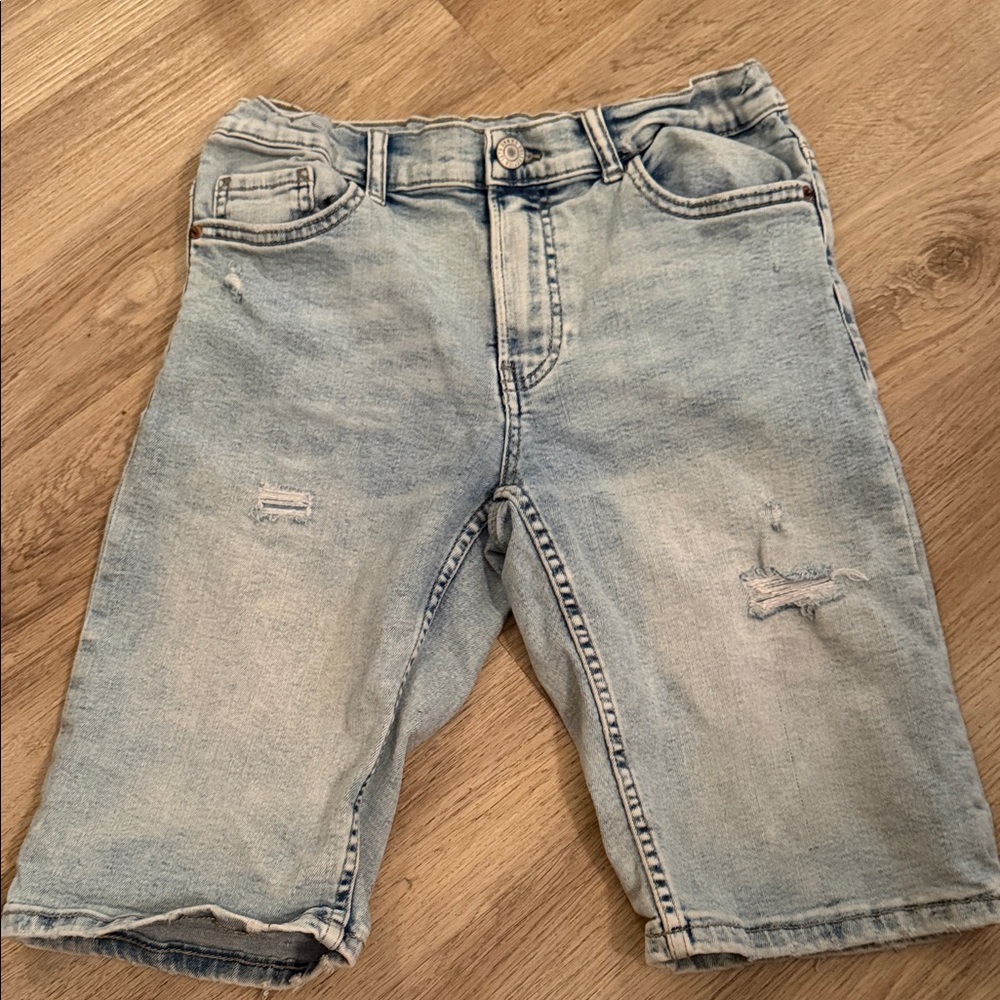 Zara Light Blue Denim Shorts